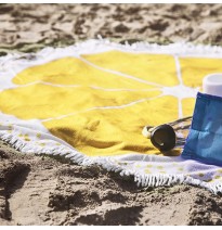 Rundes Strandtuch bedruckt mit Logo | Spezielle Handtücher mit Logo